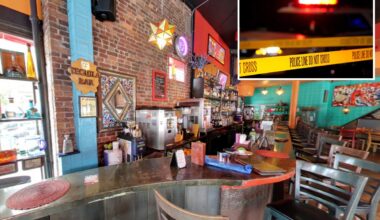 Woman storms NYC restaurant, whacks diner with glass bottle, socks four others