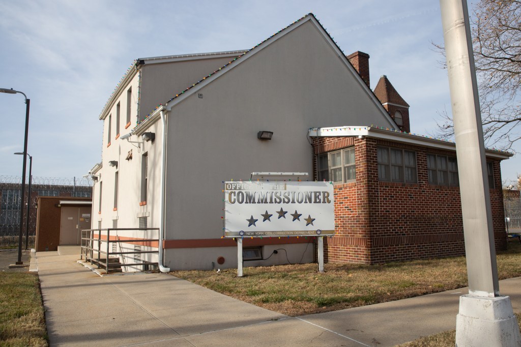 The Department of Correction Commissioner was headquartered on Rikers Island,