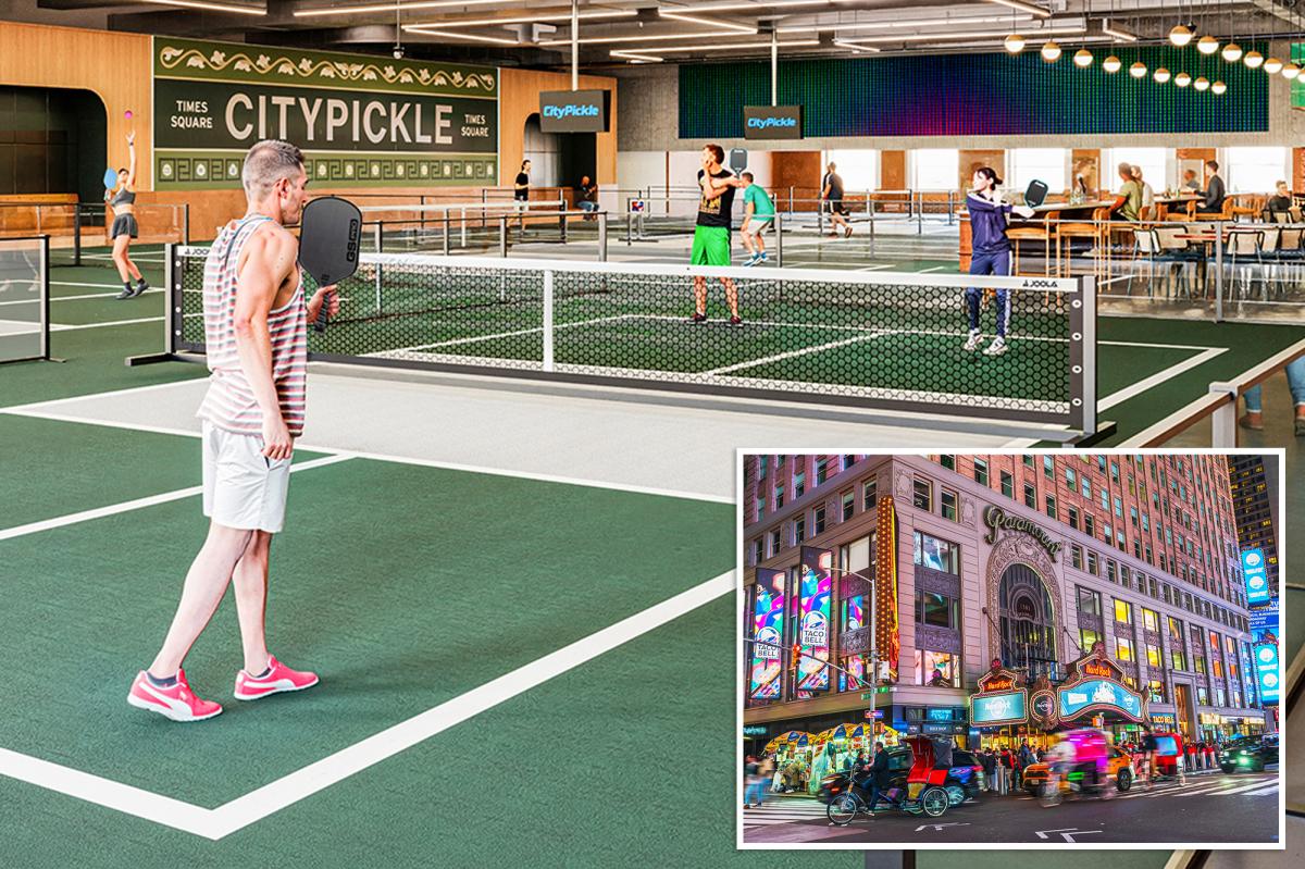 NYC’s biggest indoor pickleball spot is coming to Times Square