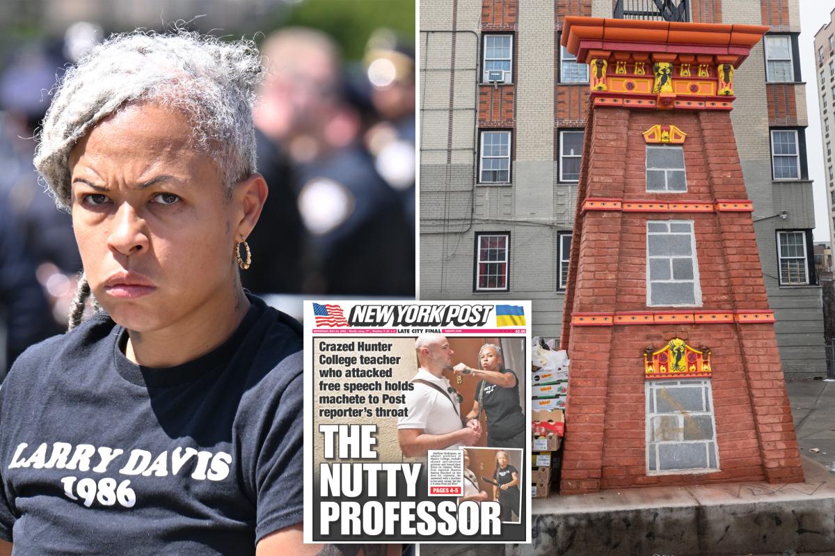 Nutty professor Shellyne Rodriguez who held machete to Post reporter's neck tapped by NYC agency for $407,000 art installation