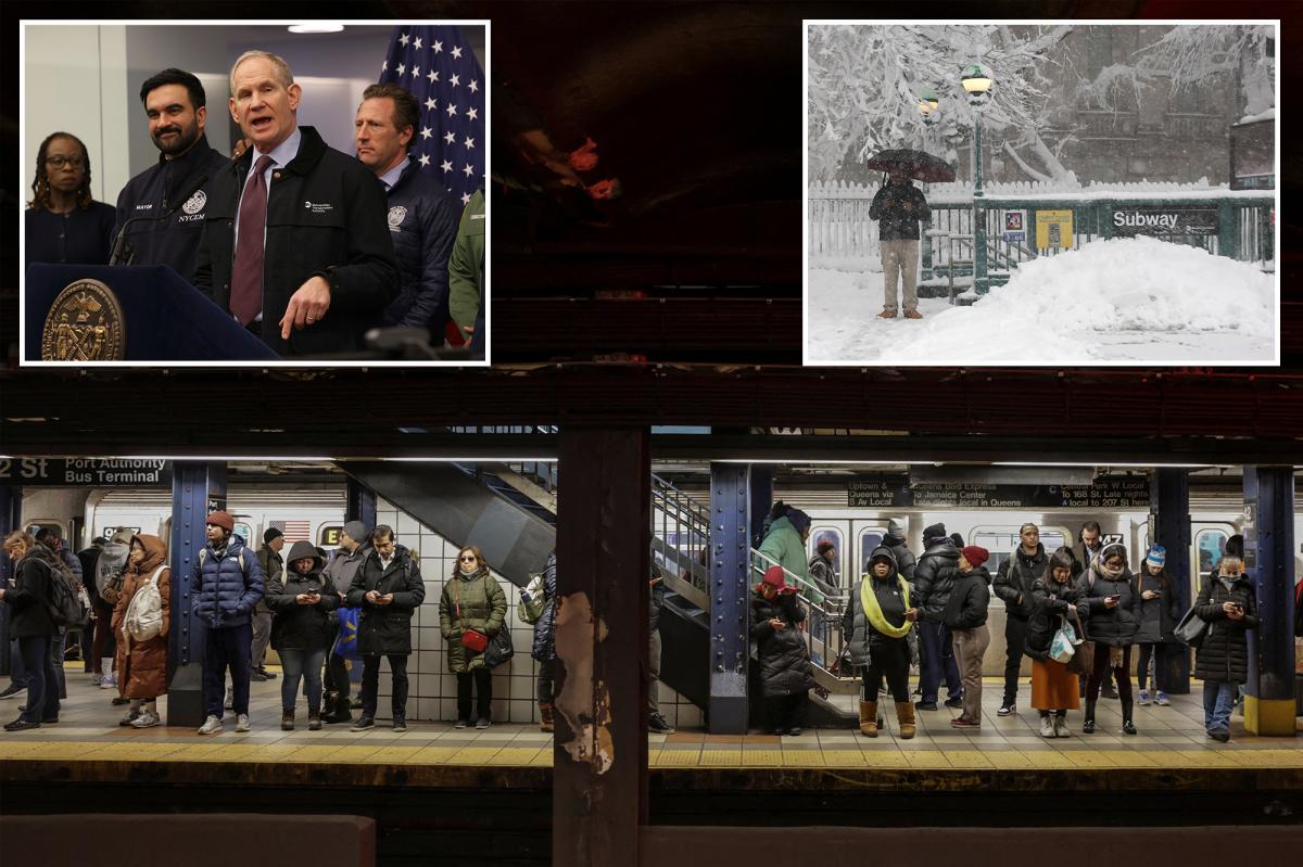 NYC commuters battle travel nightmares on subways, trains after record-breaking blizzard