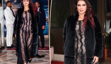 Priyanka Chopra wears sheer lace dress to promote 'The Bluff' in NYC