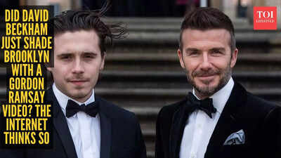 Fans think David Beckham took a sly dig at Brooklyn, and the timing is raising eyebrows