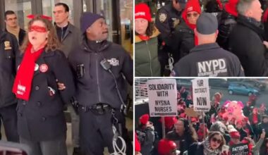 13 nurses arrested for blocking NYC building as strike against three hospitals reaches 25th day