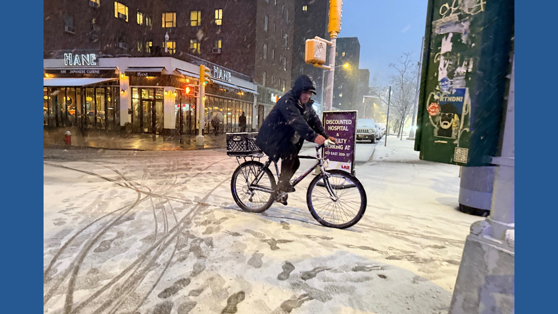 New York City hunkers down under blizzard warnings and a travel ban as winter storm hits northeast