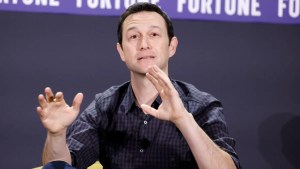 Joseph Gordon-Levitt speaks onstage during Fortune Brainstorm AI at The St. Regis San Francisco on December 08, 2025 in San Francisco, California. (Kimberly White/Getty Images)