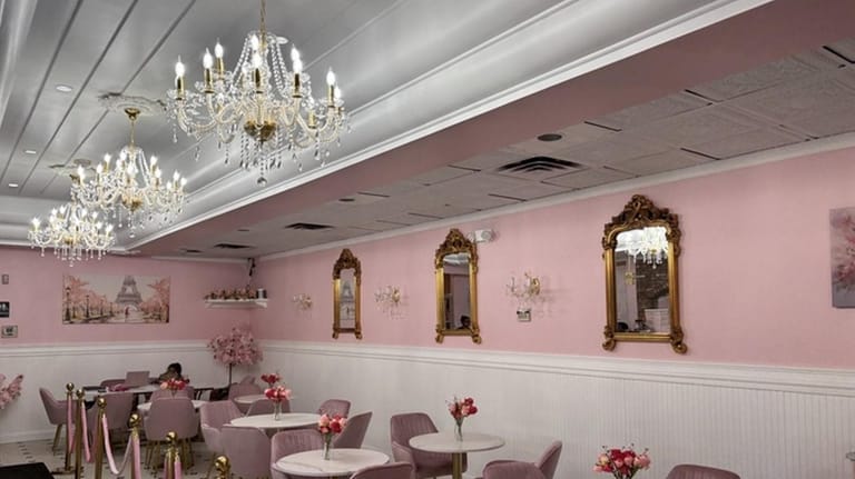 The Pink Café and Bakery in Rockville Centre.