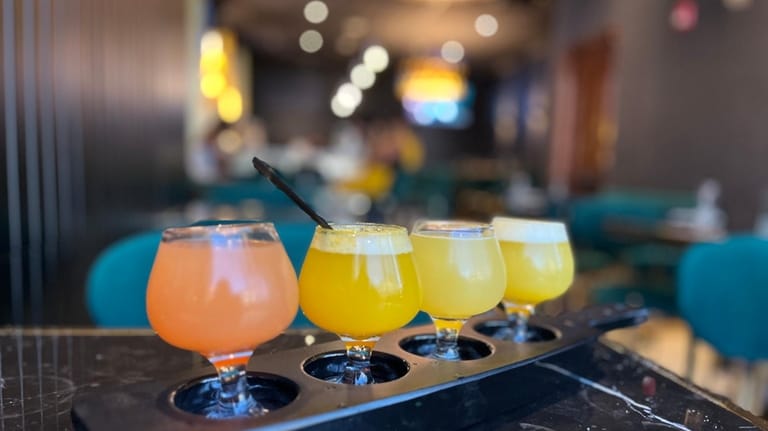 The mimosa flight at 32 North in Valley Stream includes passion...