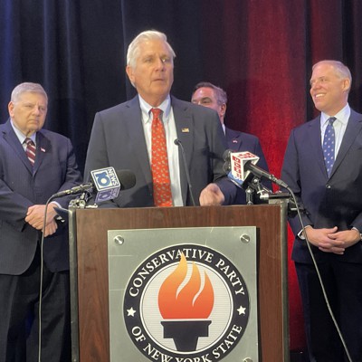 Blakeman courts right-wing voters at state Conservative Party convention