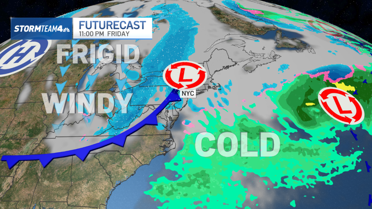 Weekend arctic air blast will make NYC feel its coldest of winter – NBC New York