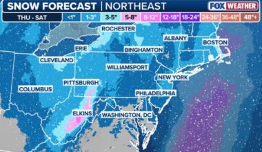 Here's when and how much it could snow in NY, NJ this weekend