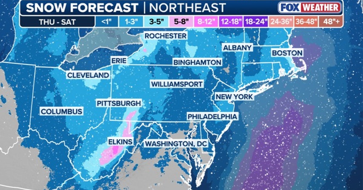 Here's when and how much it could snow in NY, NJ this weekend