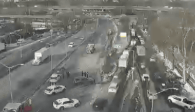 LIE reopens after fatal crash; water main break creates black ice in Smithtown