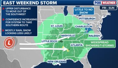 NYC weather forecast: Tracking potential Presidents' Day storm