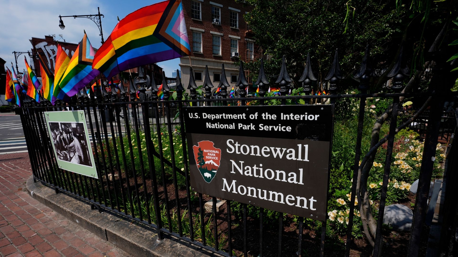 National Parks Service removes rainbow LGBT Pride flag from NYC's Stonewall National Monument near Inn