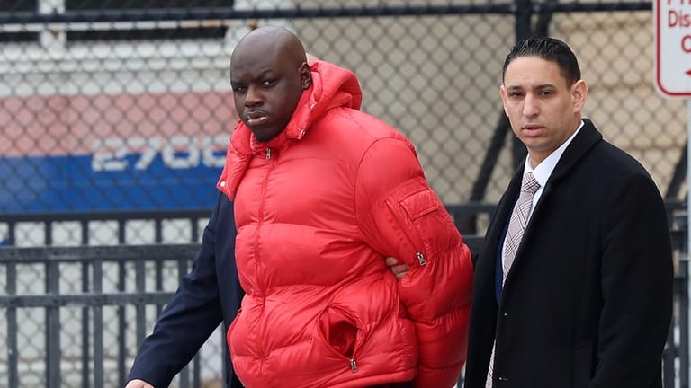 Terrell Campbell outside the Nassau County courthouse in Mineola on...