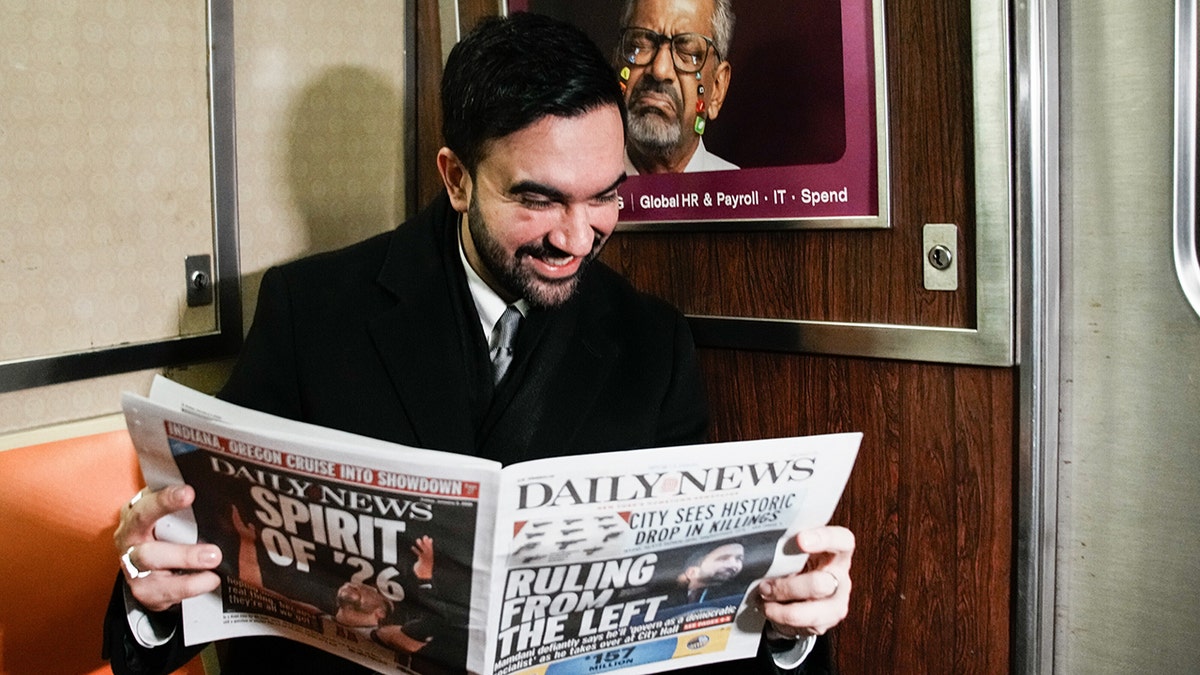 New York City Mayor Zohran Mamdani on the MTA Subway