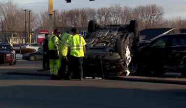 2 Brooklyn Park officers injured in rollover crash while responding to emergency call