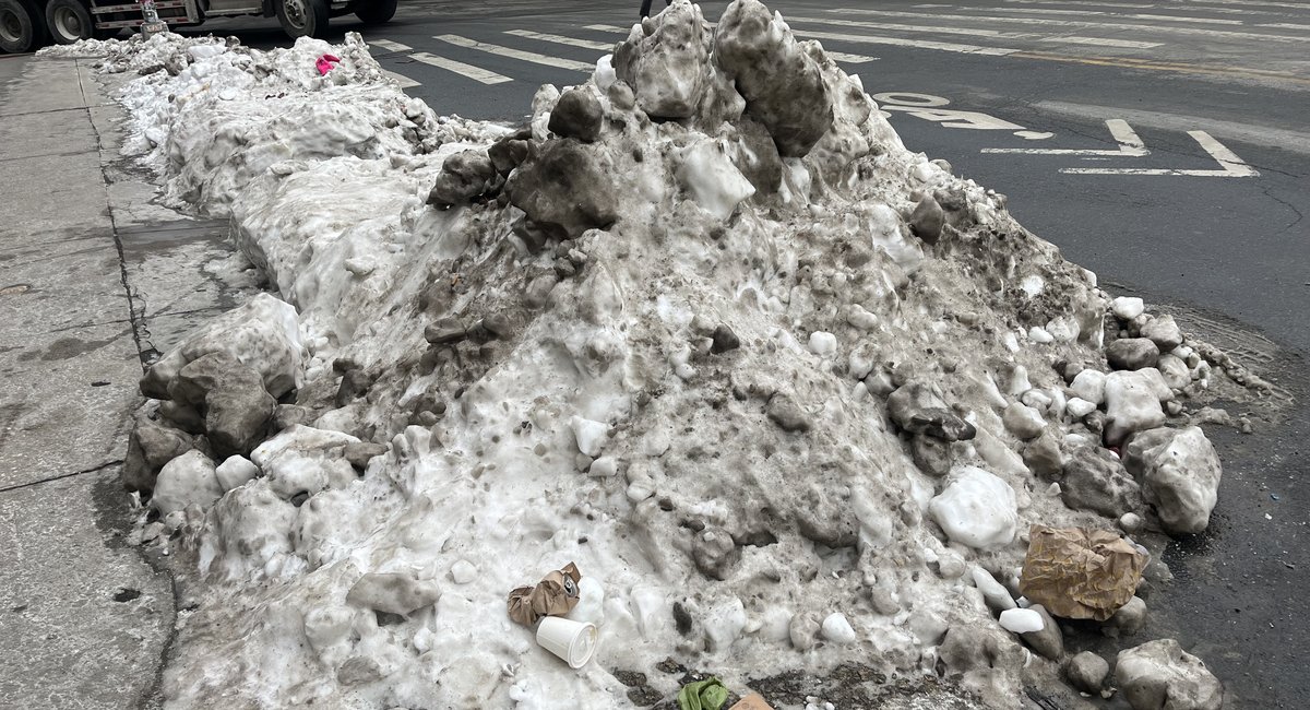 We tested those gross piles of snow on NYC's sidewalks. Here’s what we found.