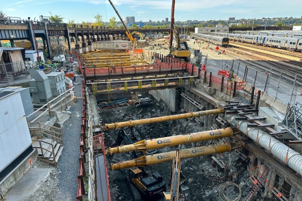 The Gateway tunnel is under construction in Manhattan.