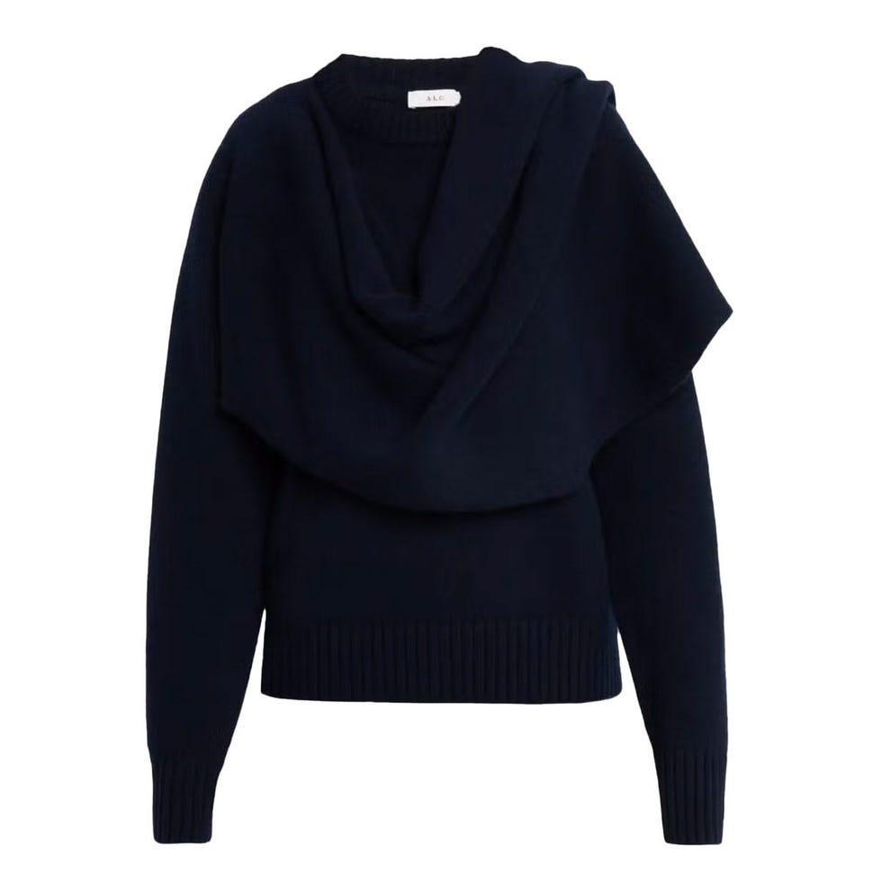 Davin Draped Wool Sweater