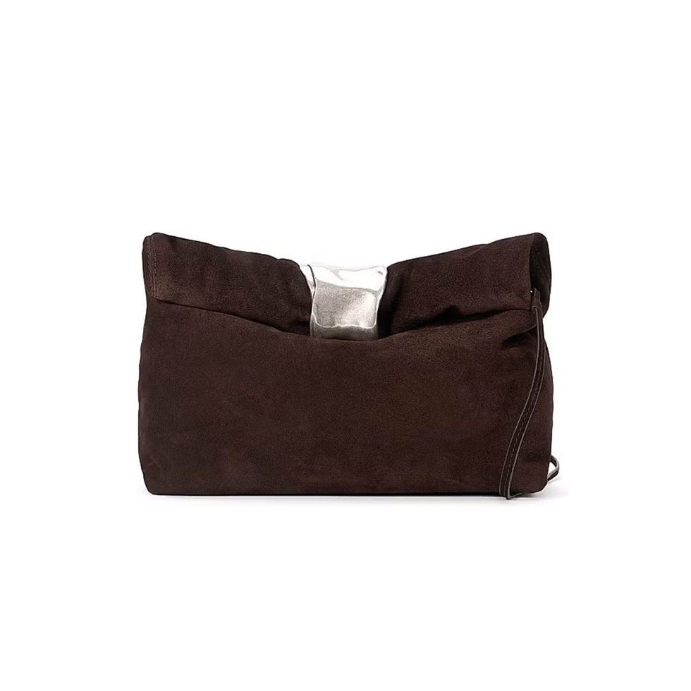 Cuff Suede Convertible Clutch