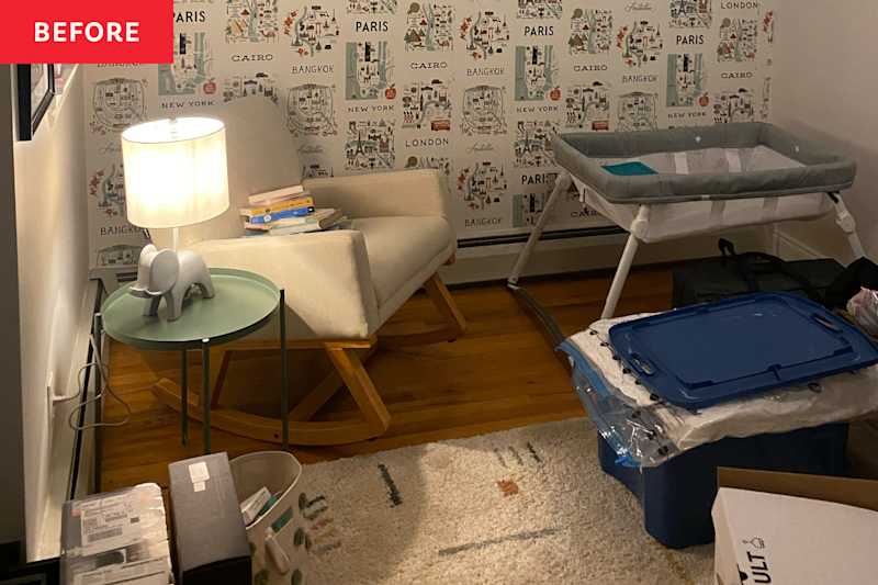 Dramatic Blue Paint Makes This 100-Square-Foot NYC Bedroom Feel Like "the Sea at Night”