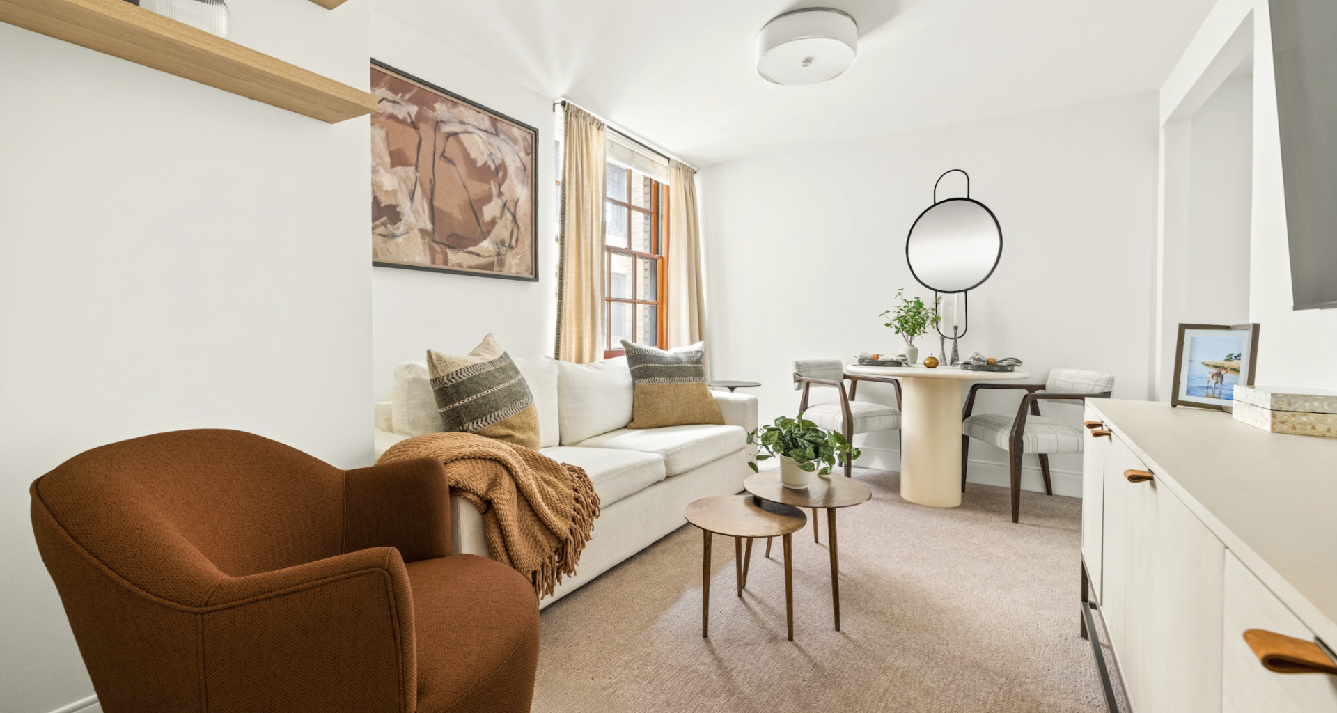 interior of senior living apartment