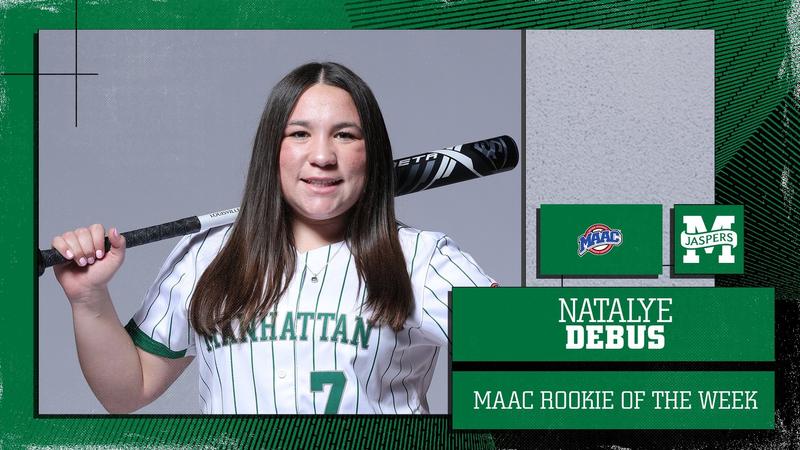 DeBus Takes Home Softball's Second Consecutive MAAC Rookie of the Week