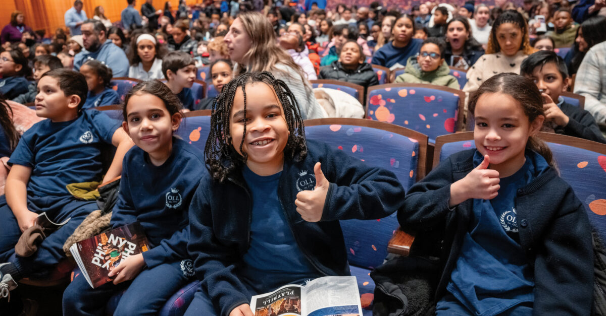 The New York Philharmonic Schools Program Brings New York School Children to Lincoln Center