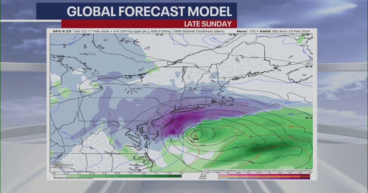 Will it snow in NYC, Long Island this Sunday?