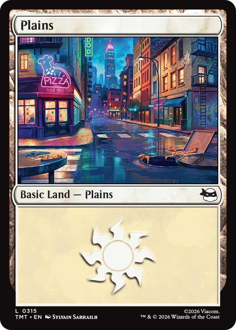 The Plains basic lands from Magic: The Gathering x Teenage Mutant Ninja Turtles