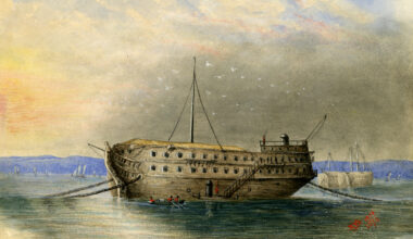 painting of a ship