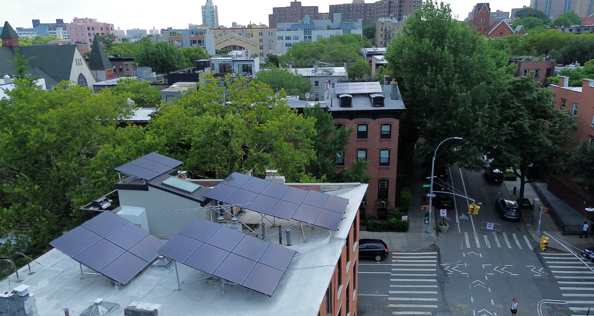 solar panels on brooklyn rooftop