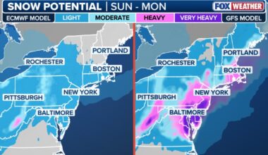 NYC weather: What models are saying about potential weekend nor'easter, snow