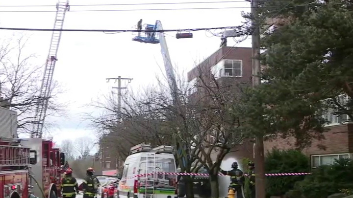 Man rescued from lift after fire in Queen Anne, Seattle