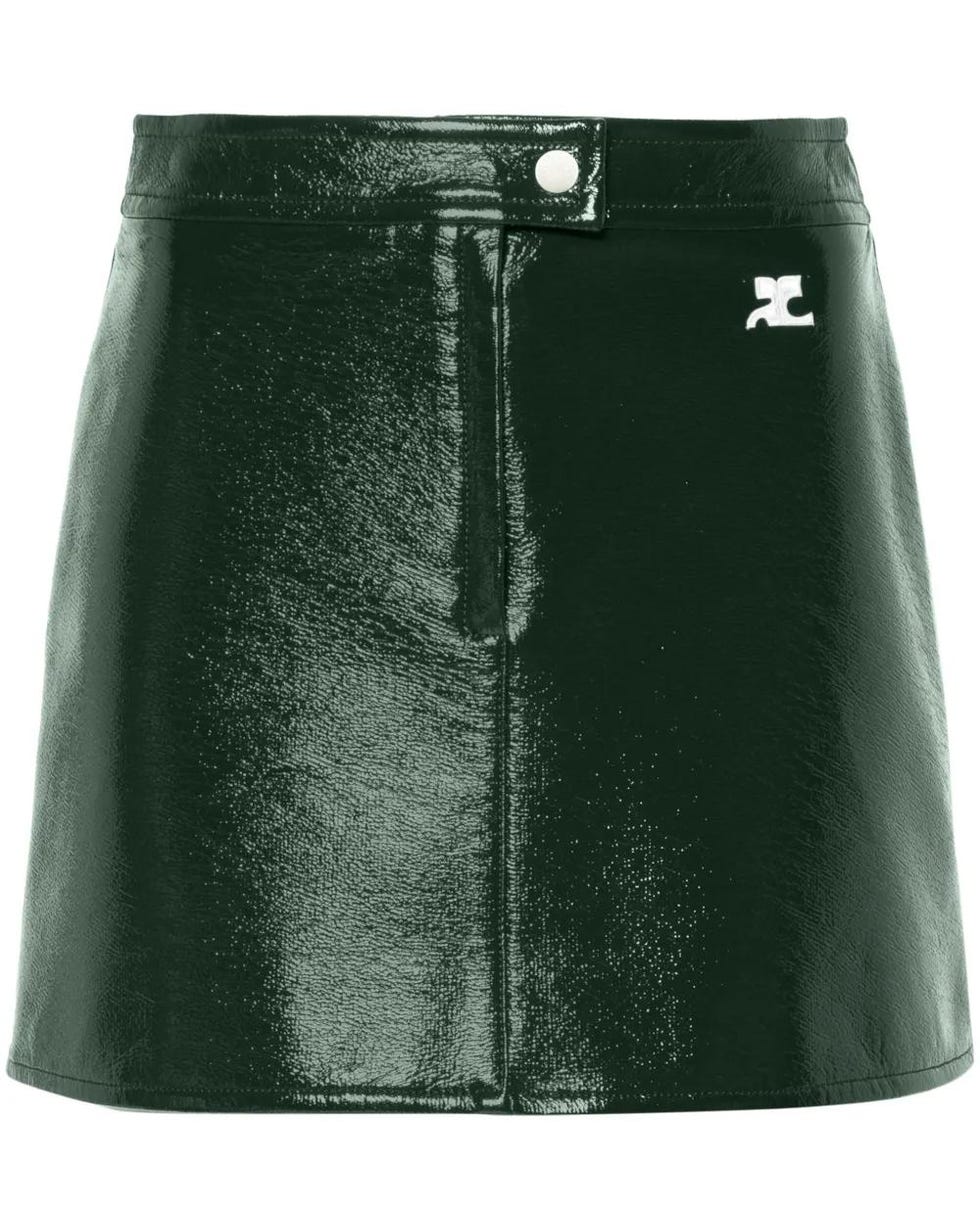 Reedition Vinyl Mini Skirt