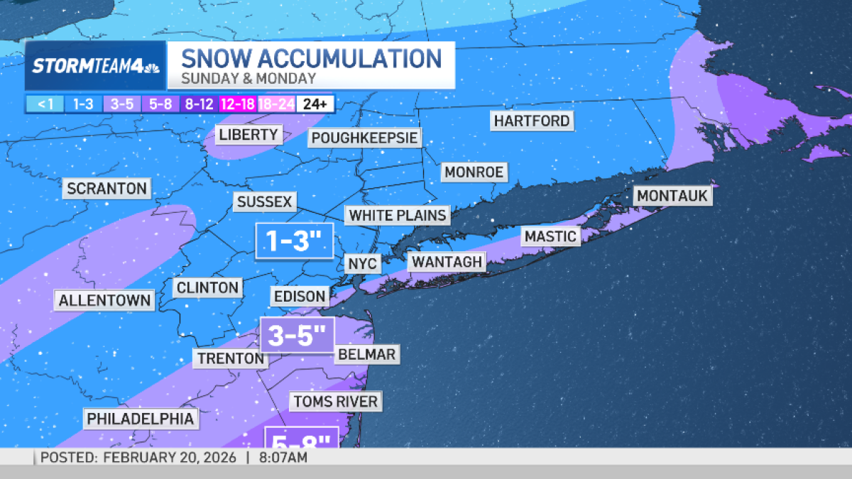How much snow are we getting? – NBC New York