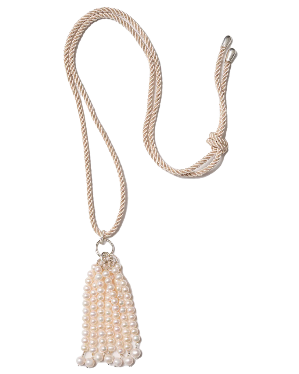 Pampille Necklace White Pearl