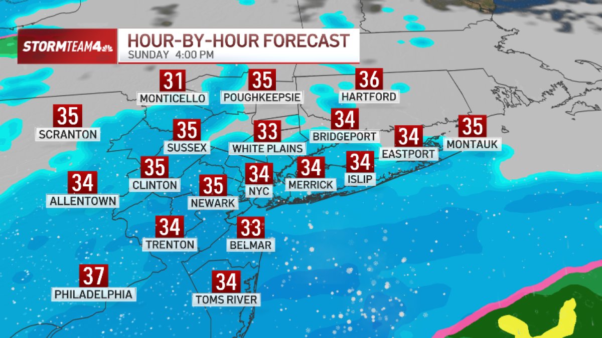 When will the snow start? See hourly radar for today’s blizzard – NBC New York