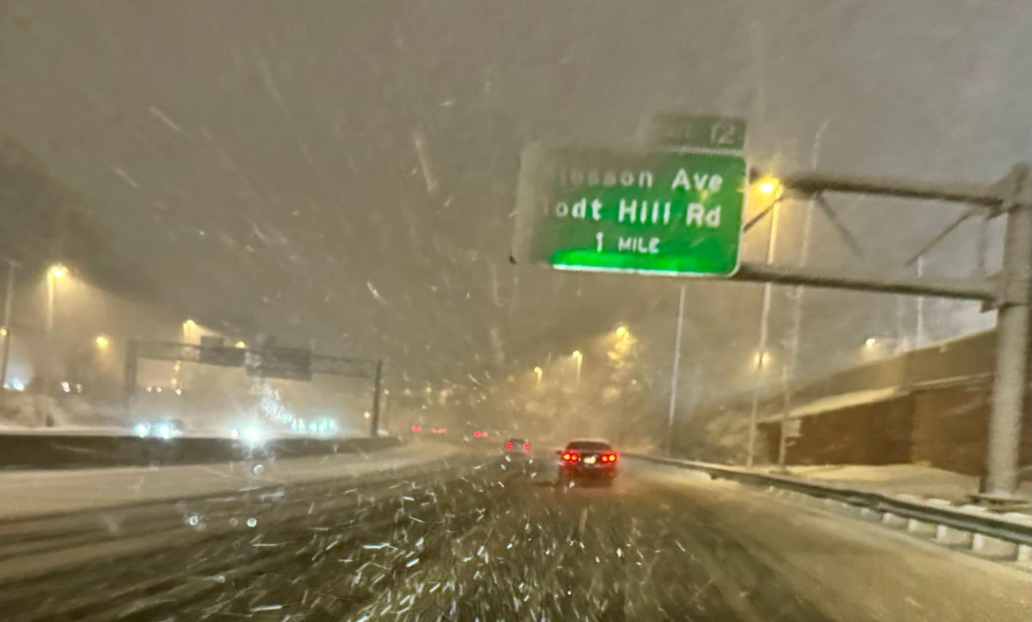 A look at the Staten Island Expressway, eastbound, near the Slosson Avenue and Todt Hill Road exit, on Sunday, Feb. 22, 2026.