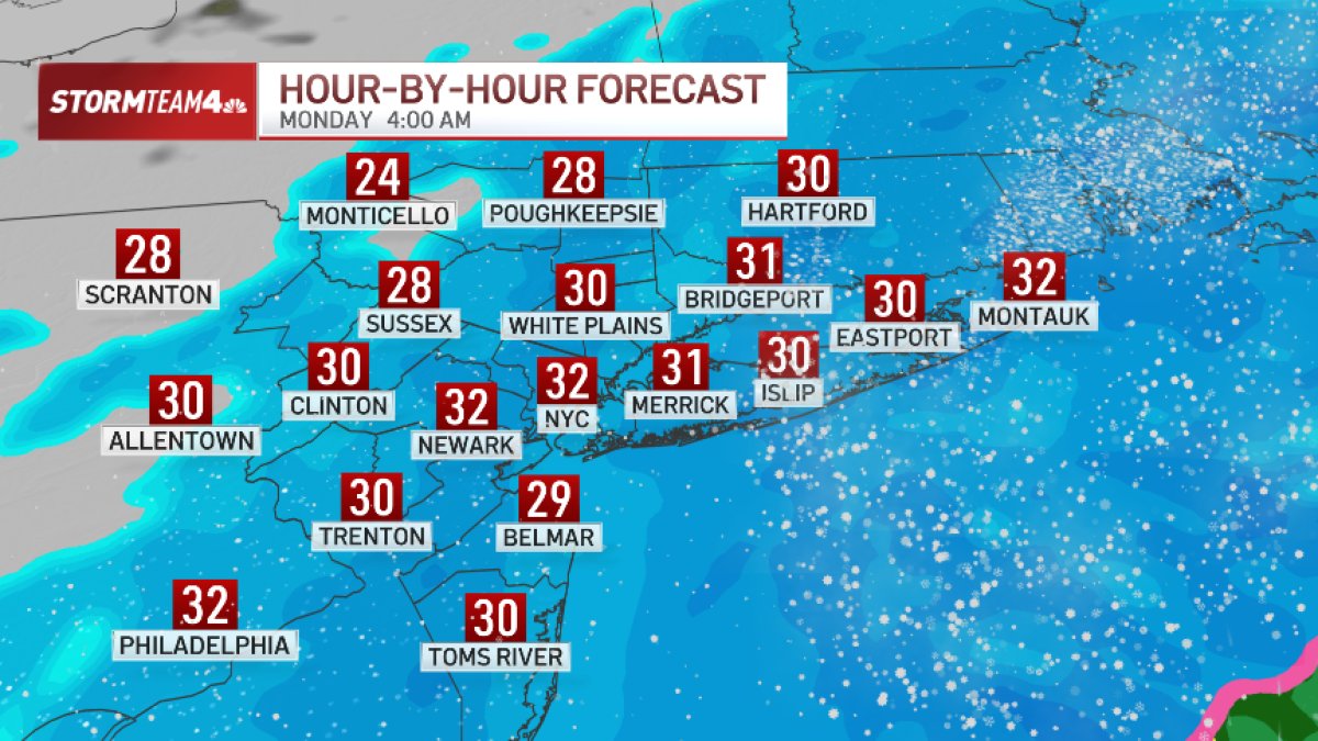 When will the snow end? See hourly radar for today’s blizzard – NBC New York
