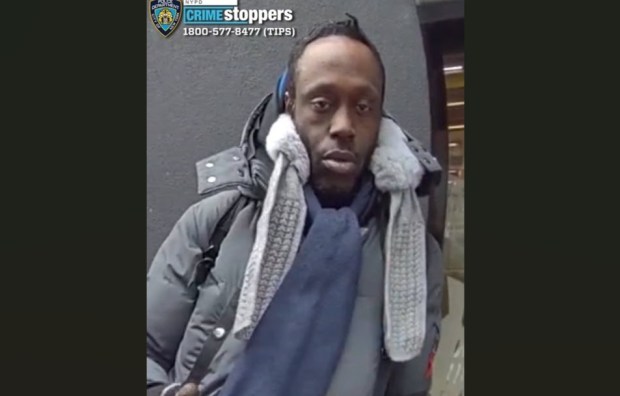 Police are looking for this man in connection with a fatal shooting inside a Hell's Kitchen 7-Eleven on Feb. 12. (NYPD)