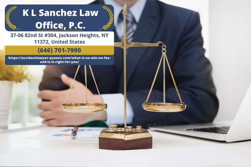Queens Personal Injury Attorney Keetick L. Sanchez Explains No Win No Fee Agreements and How They Work