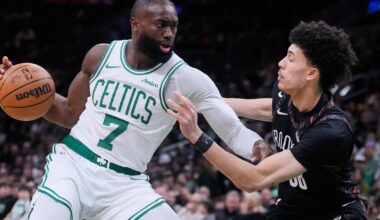 Brown, Vucevic score 28, Celtics shoot season-high 66% in 148-111 win over the Nets