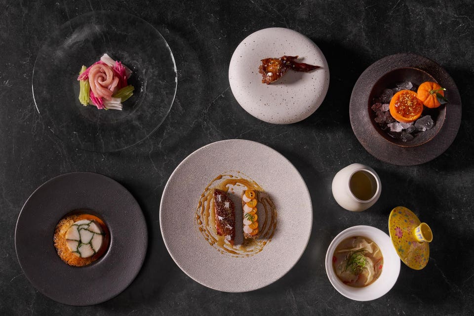 Dishes from the dinner menu at Yingtao in Hell's Kitchen