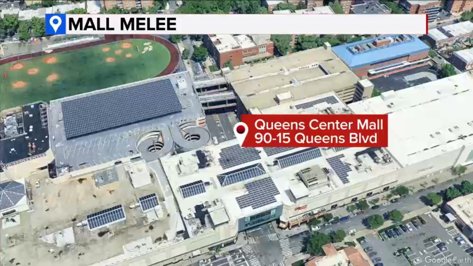 Teen stabbed after disturbance at Queens Center Mall food court