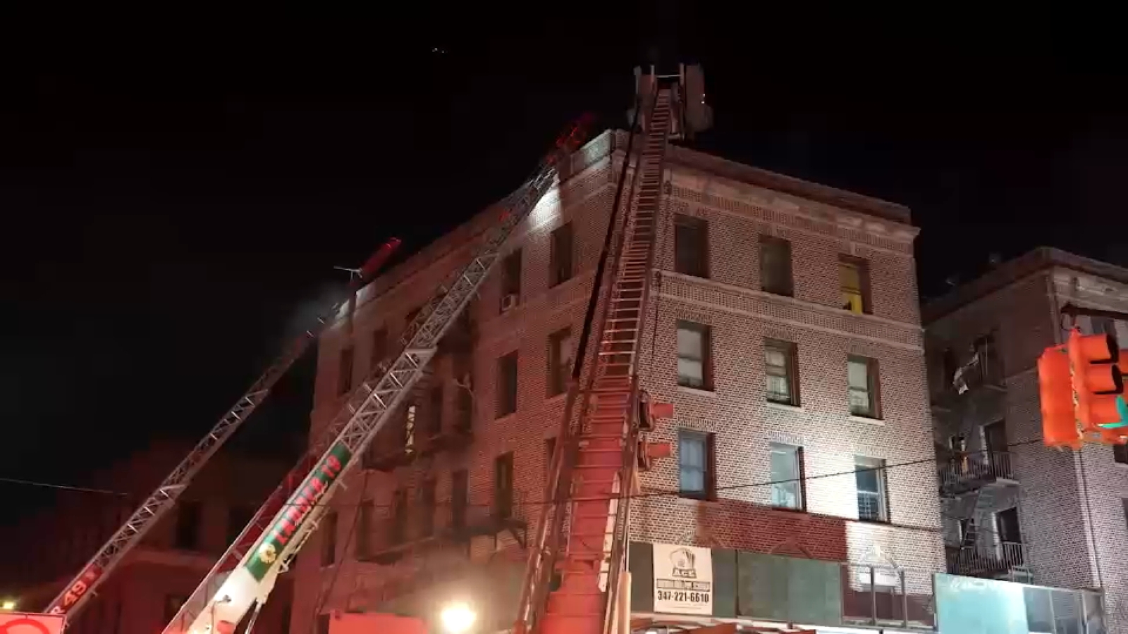 Firefighters pull two from 4-alarm fire in Claremont, Bronx apartment building
