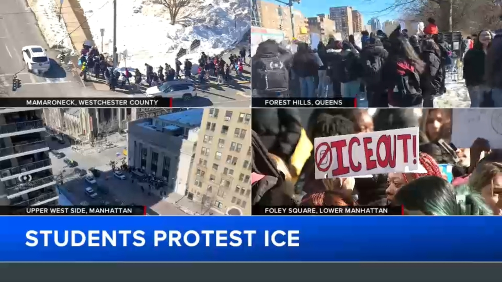ICE student walkout: High schoolers protest ICE's anti-immigration efforts across NY