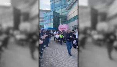 Staten Island FDNY firefighter honored in walkout after two-week-long hospital stay